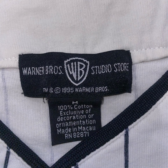 VTG ‘95 ACME Warner Bros. Pinstripe Jersey, Size:M - Picture 6 of 10